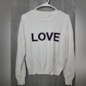 Spiritual Gangster White Love Sweater